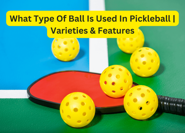 What Type Of Ball Is Used In Pickleball | Varieties & Features