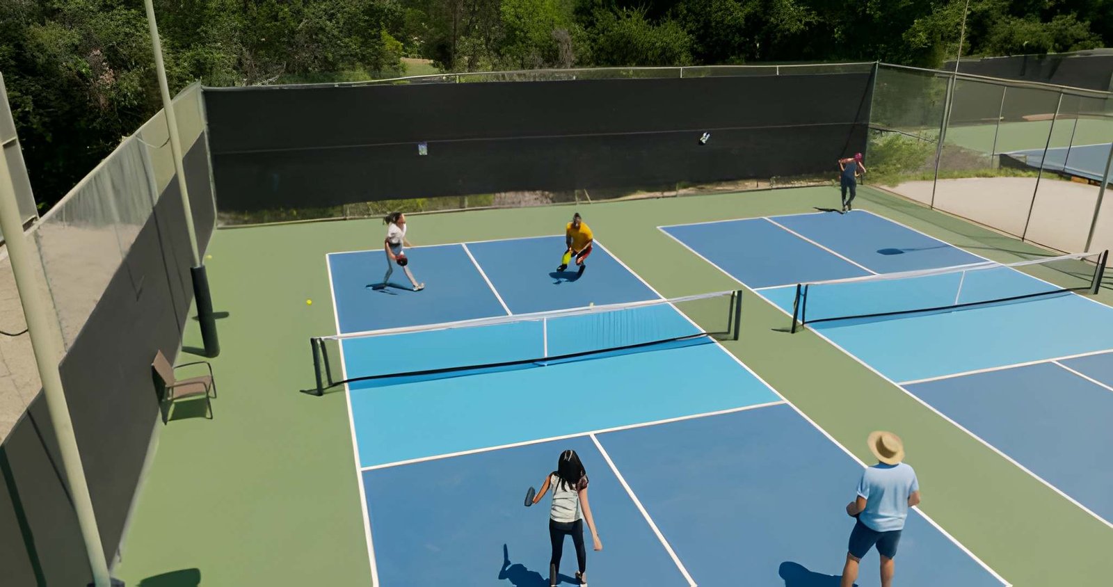 dimensions of a pickleball court